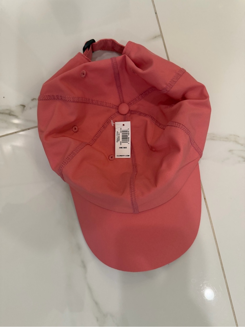 Womens Coral Pink Baseball Cap - 1 Size